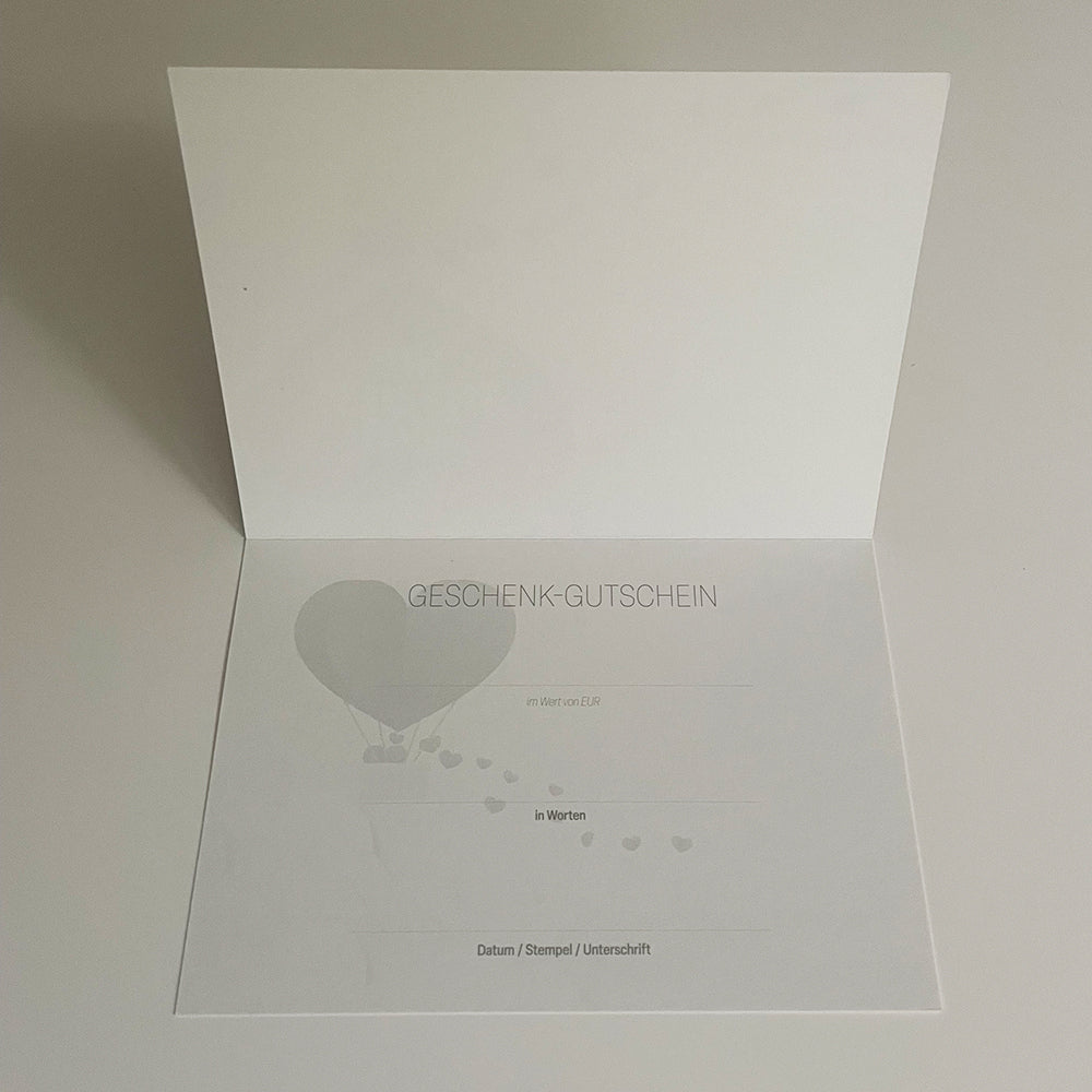 Geschenkgutschein "Love is in the air"