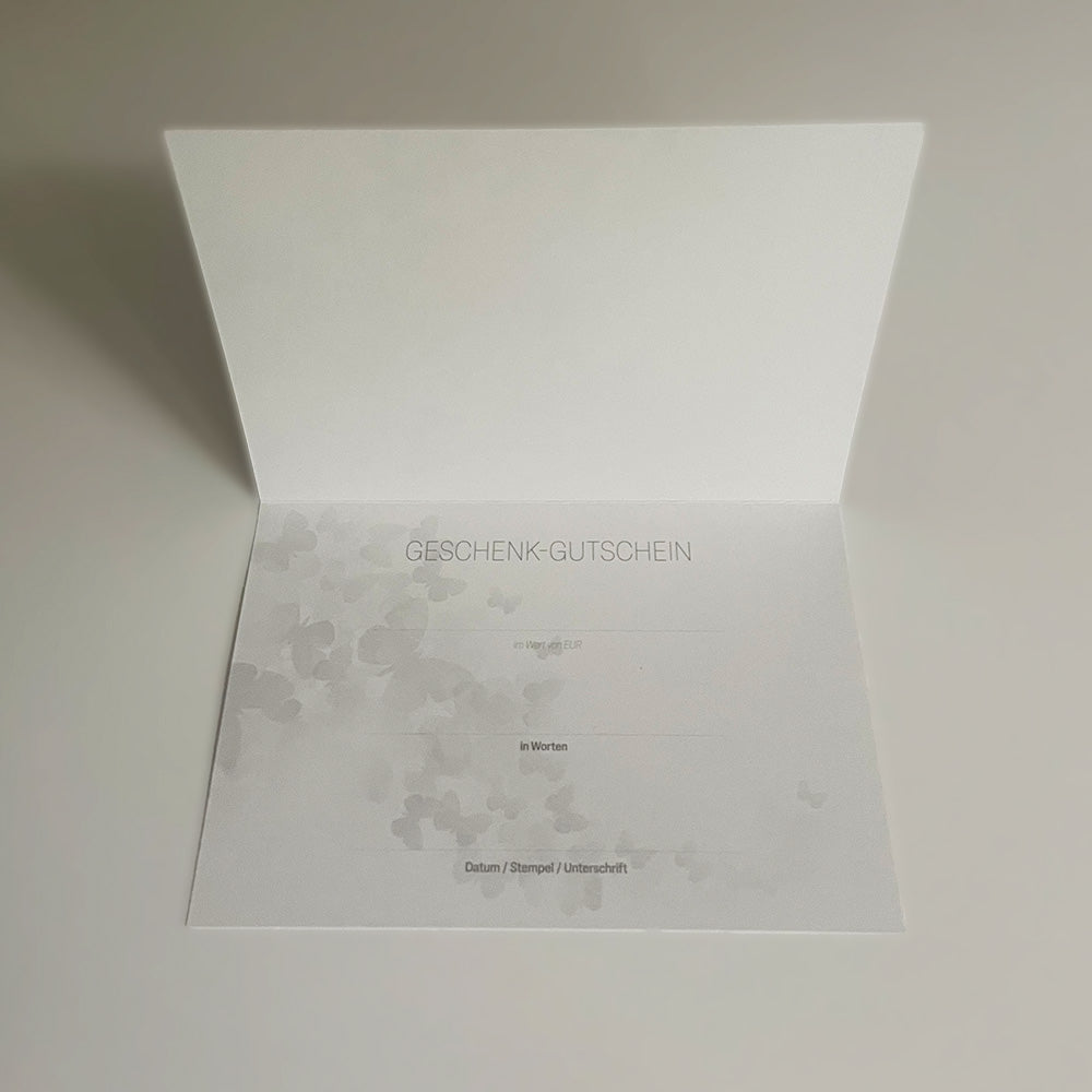 Geschenkgutschein Schmetterlinge