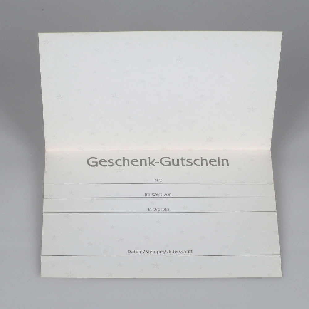 Geschenkgutschein Geschmückter Tannenbaum