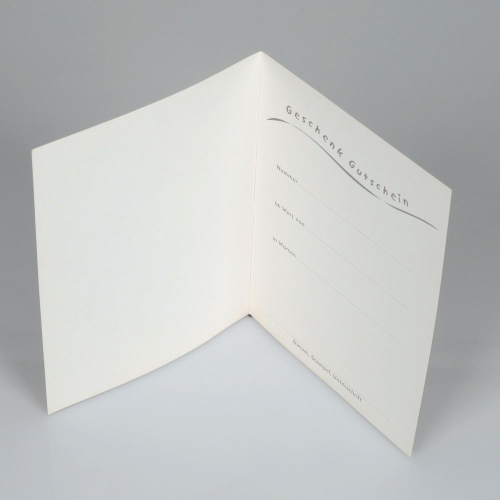 Geschenkgutschein Tulpen auf Blau