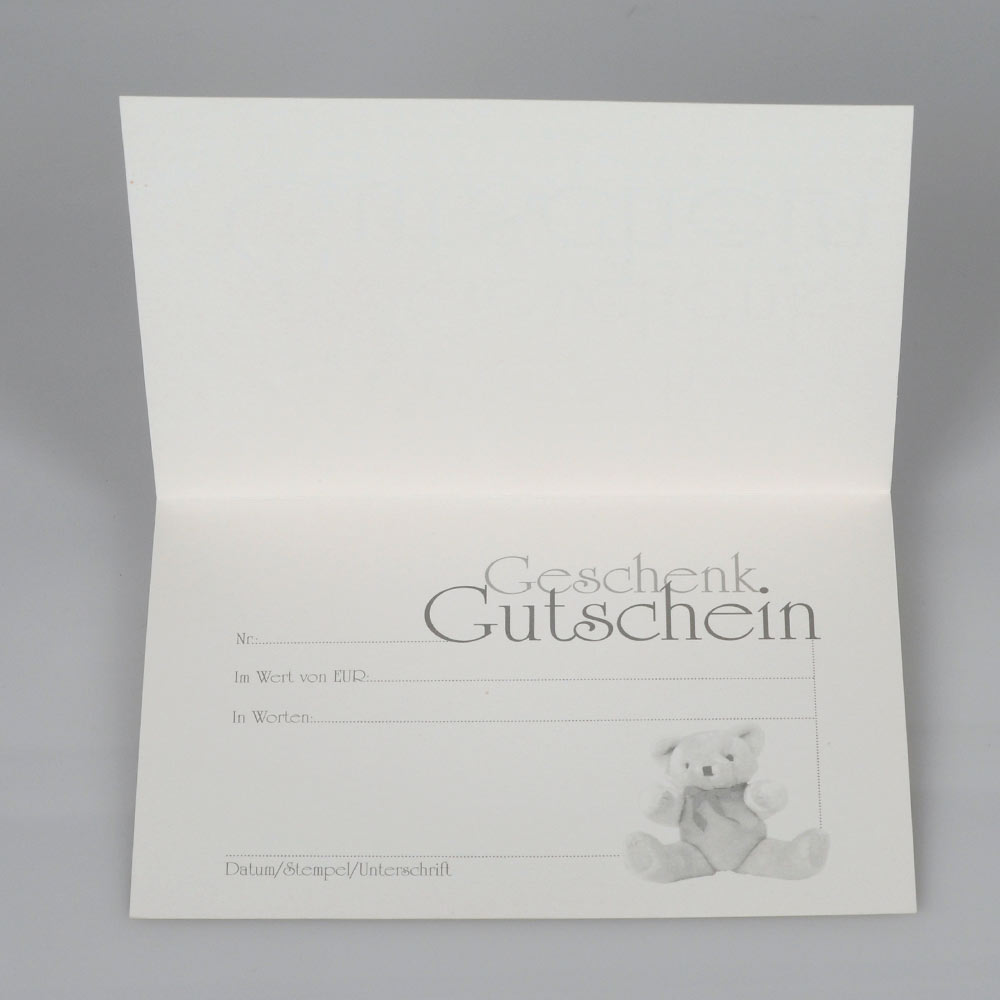 Geschenkgutschein Teddybär