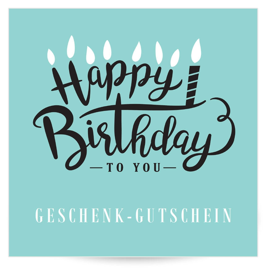 Geschenkgutschein Happy Birthday