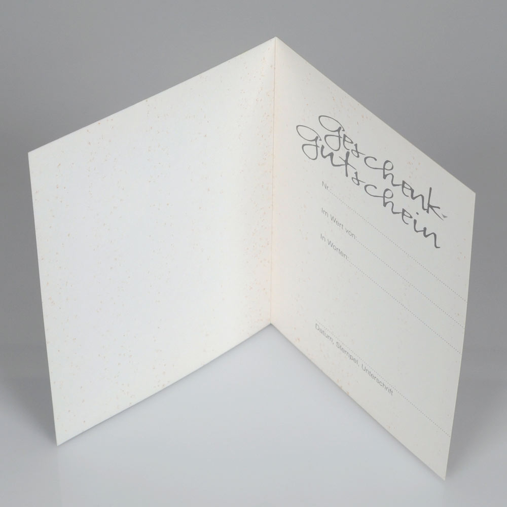 Geschenkgutschein Eisblume