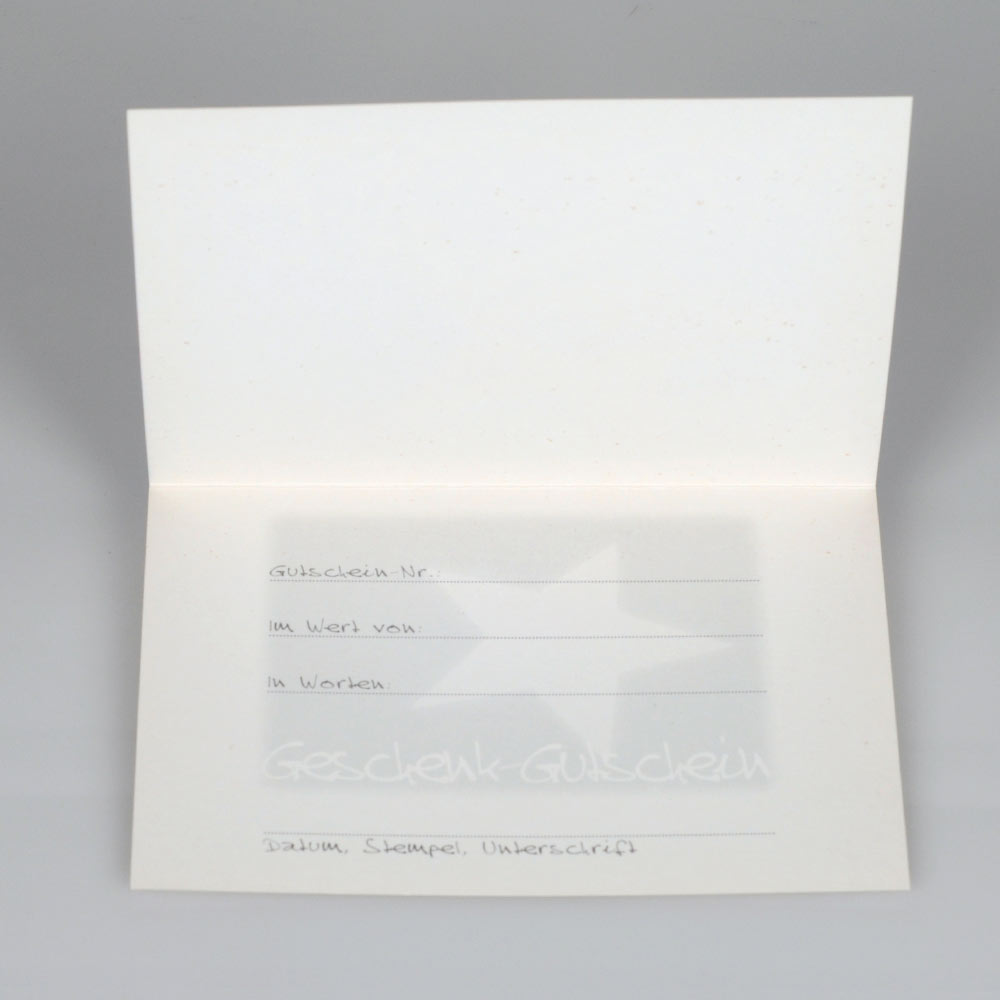 Geschenkgutschein Goldstern