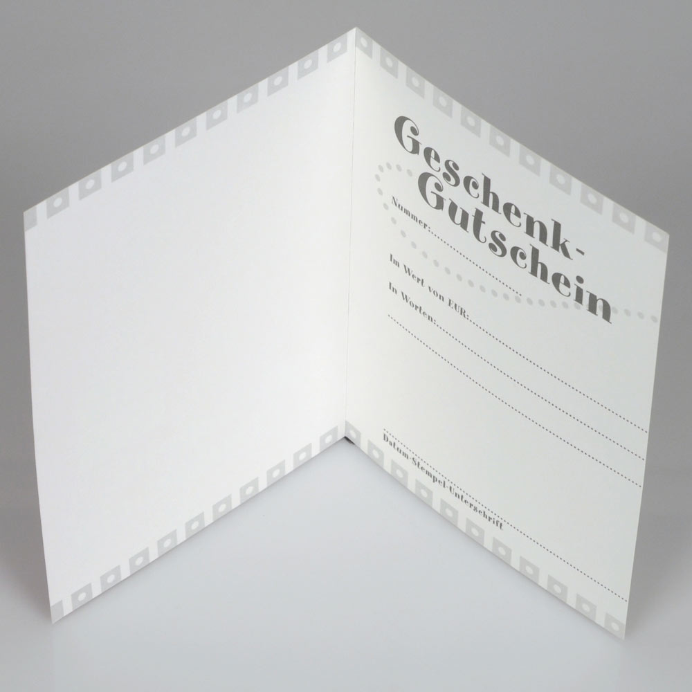 Geschenkgutschein Päckchen auf Pink