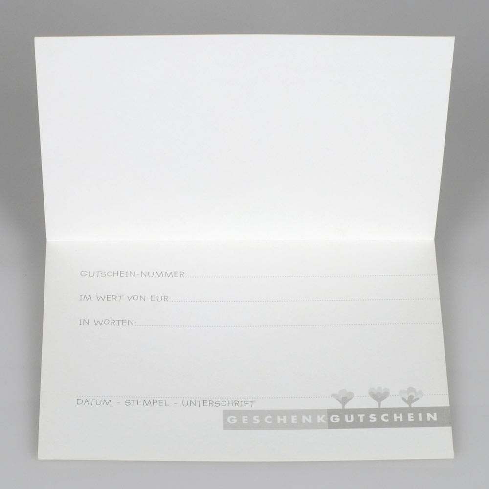 Geschenkgutschein Herzblume