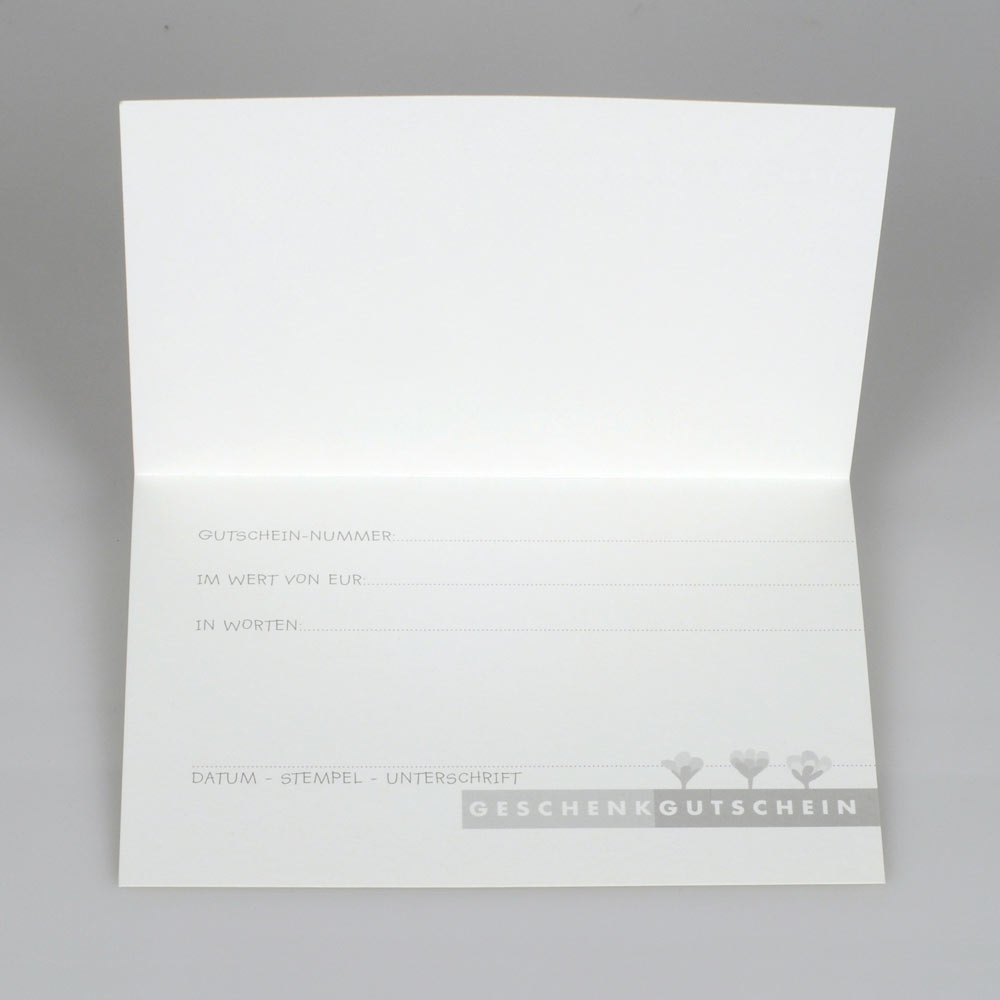 Geschenkgutschein Riesenblüte