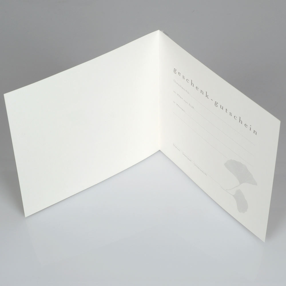 Geschenkgutschein Ginko Klein