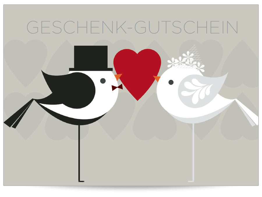 Geschenkgutschein Vogelhochzeit