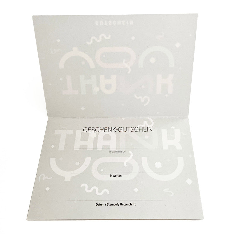 Geschenkgutschein Thank You