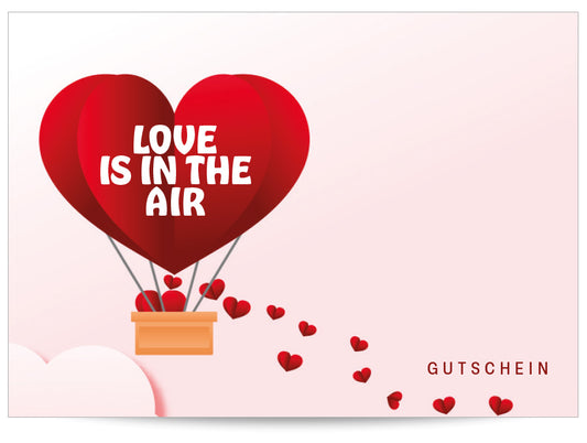 Geschenkgutschein "Love is in the air"