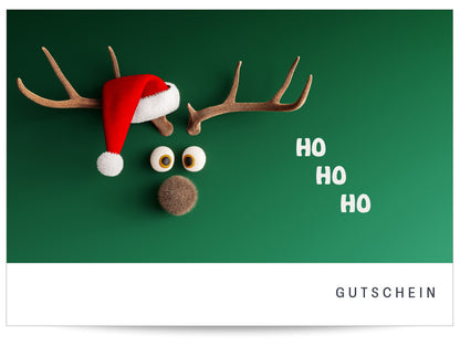 Geschenkgutschein Rentier