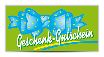 Geschenkgutschein Schleifen-Motiv