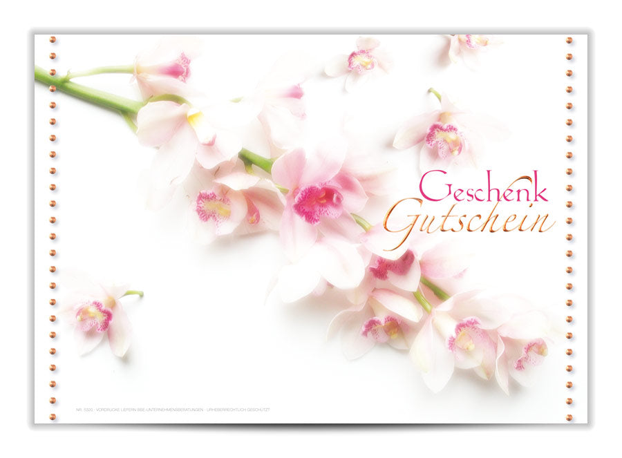 Geschenkgutschein Liebevoll mit elfenbeinfarbigen Kuverts 
