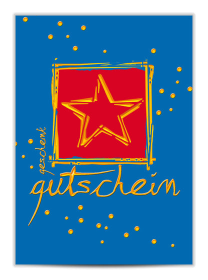 Geschenkgutschein Stern-Quadrat