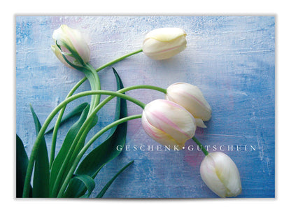 Geschenkgutschein Tulpen festlich